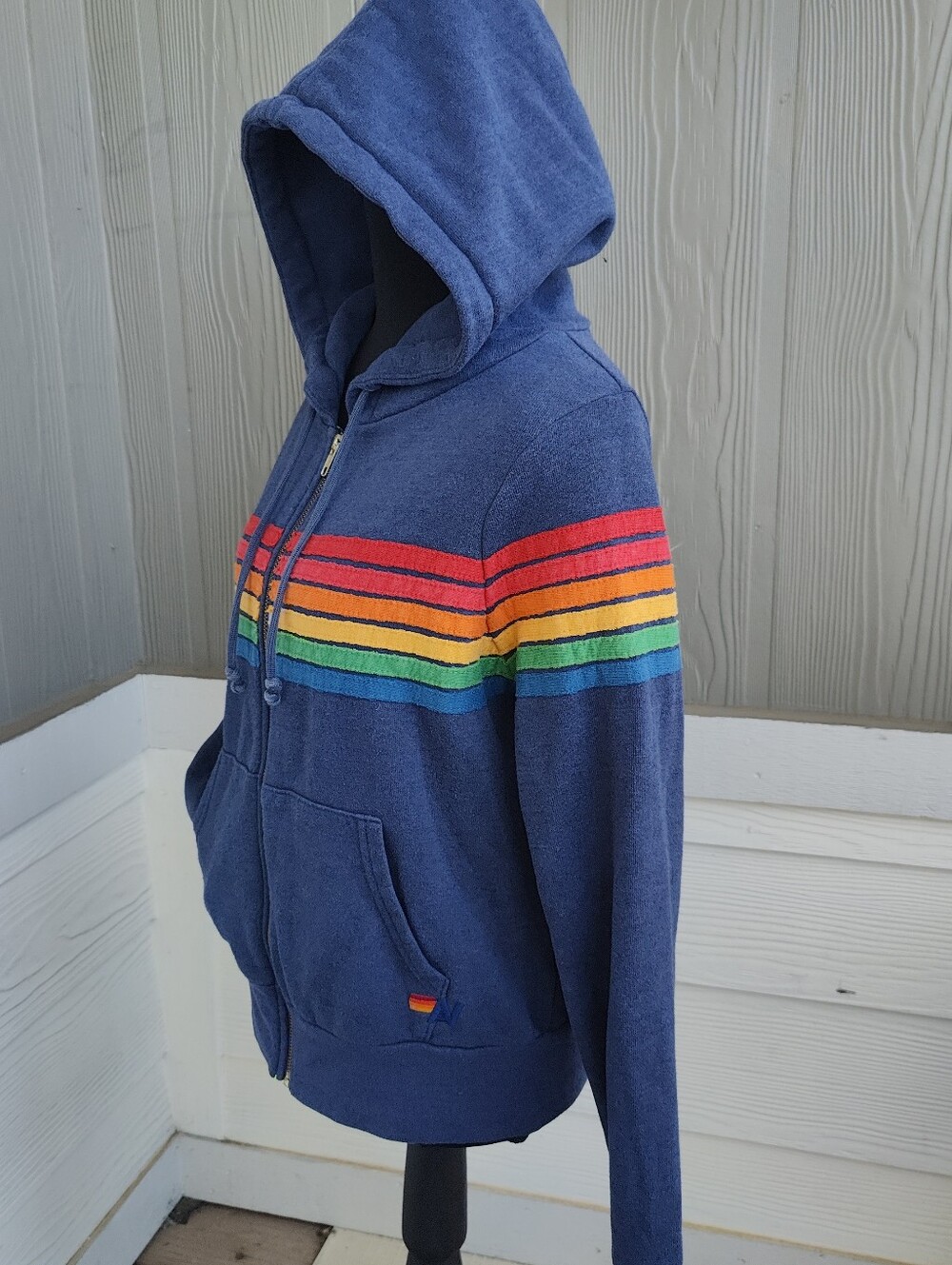 Aviator Nation five striped hoodie XS - Picture 2 of 9